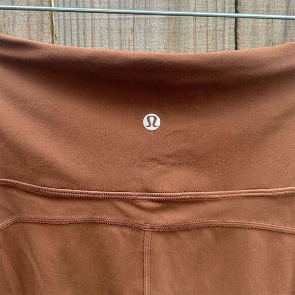 Lululemon Groove Super-High-Rise Flared Pant *Nulu Roasted Brown Size 14 - Picture 7 of 9